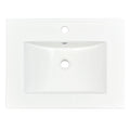 Sink Only 24 Inch Modern Bathroom Vanity White Modern Ceramic