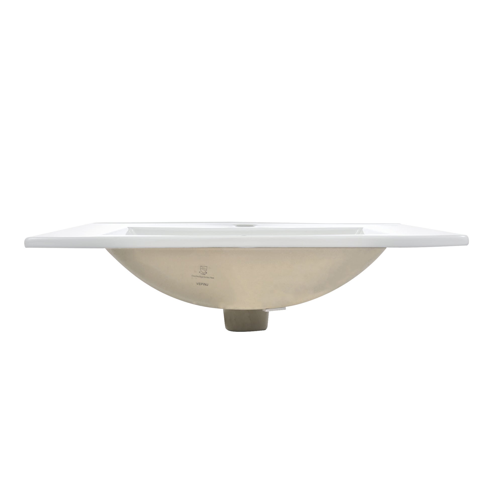 Sink Only 24 Inch Modern Bathroom Vanity White Modern Ceramic