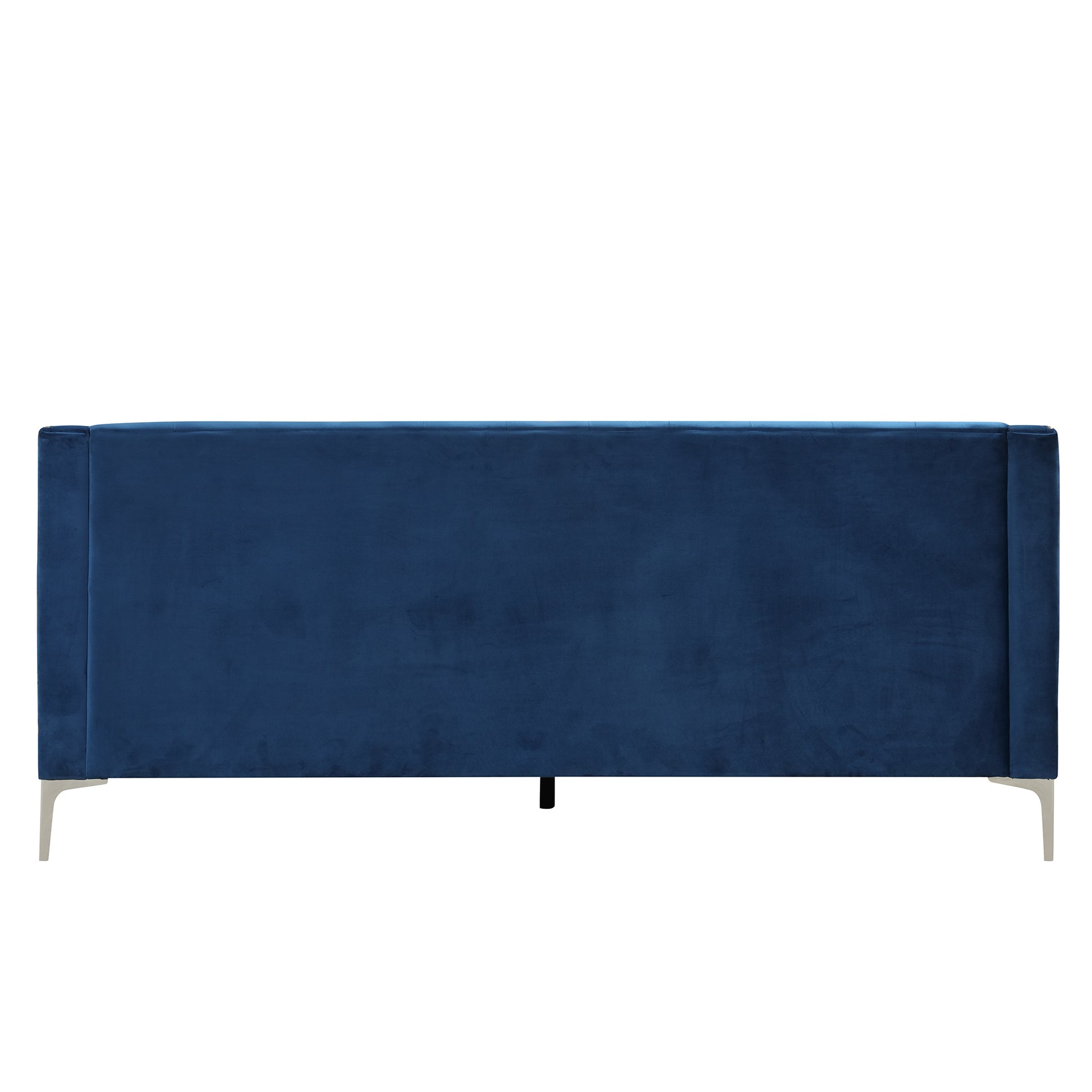 78" Modern Sofa Dutch Plush Upholstered Sofa With Metal Legs, Button Tufted Back Blue Blue Foam Polyester