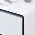 Smart Table Fridge, Multifunctional Coffee Table With Cooler And Frozen White Tempered Glass