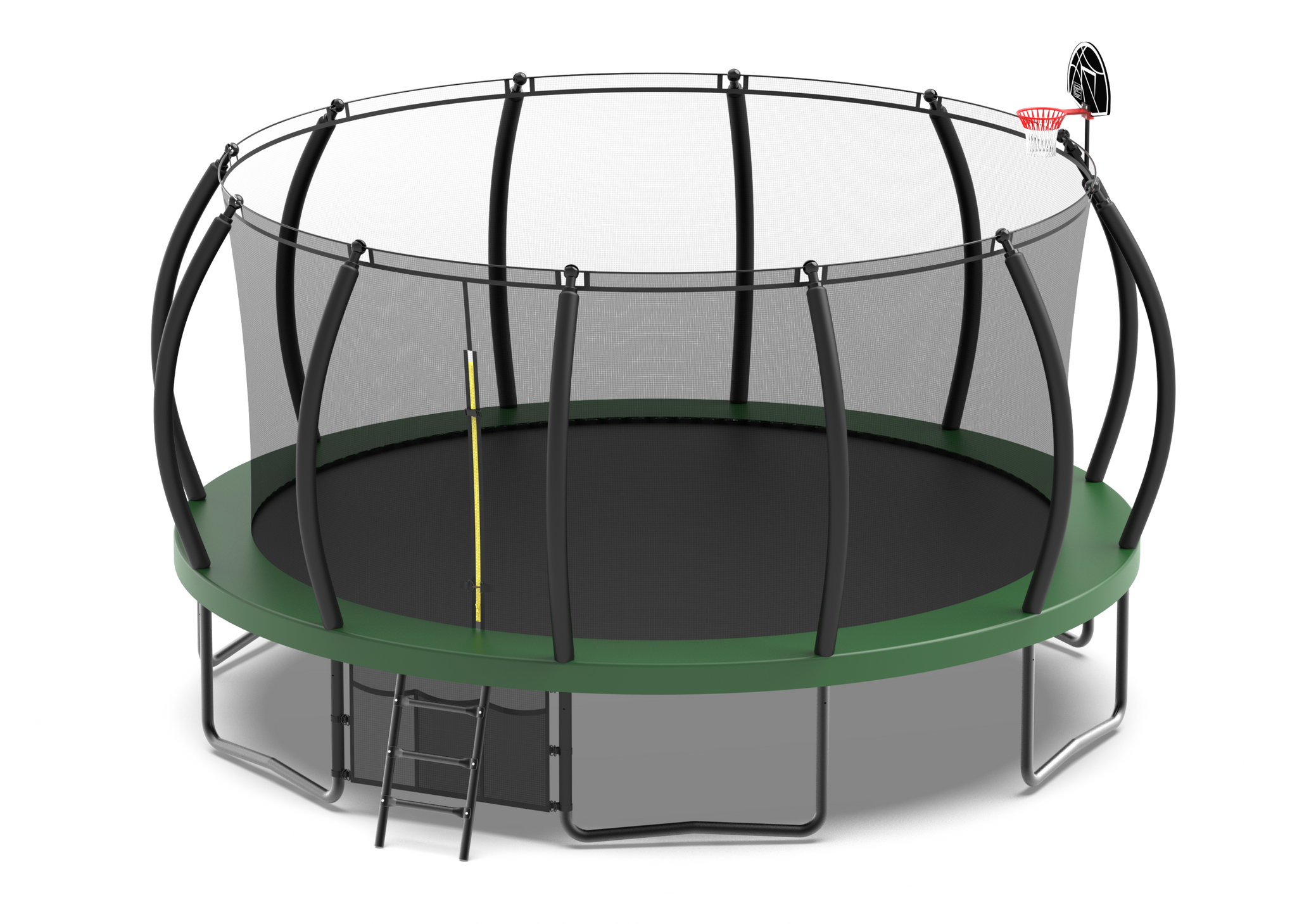 16Ft Trampolines Green Green Steel