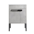 24 Inch Bathroom Vanity, Freestanding Bathroom Vanity Or Floating Is Optional Conversion 00324Cg 1 G Bl9060B Kd Packing Cement Grey 2 Bathroom Freestanding Modern Plywood