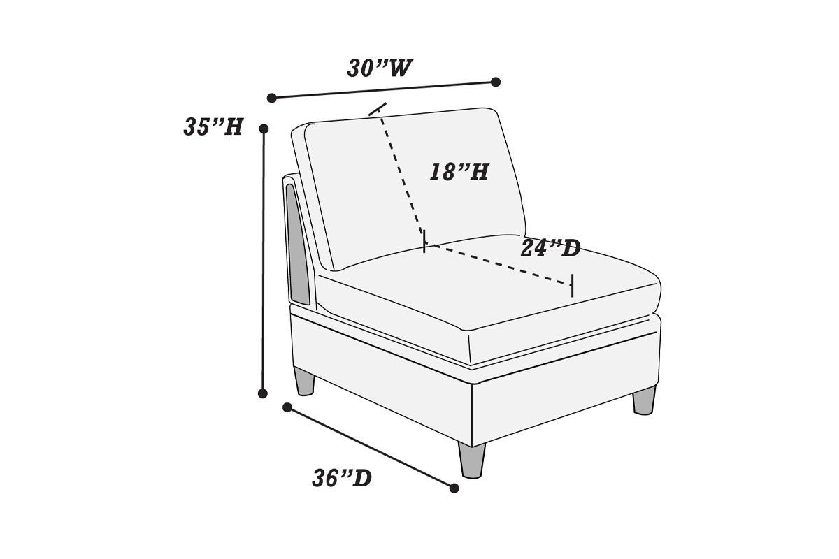 Living Room Furniture 8Pc Sectional Sofa Set Steel Dorris Fabric Couch 3X Wedges 3X Armless Chair And 2X Ottomans Steel Gray Primary Living Space Cushion Back Contemporary,Modern Modular Fabric 8 Seat