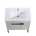 30 Inch Bathroom Vanity With Sink, Freestanding Bathroom Vanity Or Floating Is Optional Conversion 00330Cg 1 Bl9075B Kd Packing Cement Grey 2 Bathroom Freestanding Modern Plywood