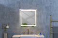 36x 36Inch LED Mirror Bathroom Vanity Mirrors with white-aluminium