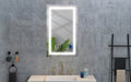 36x 24Inch LED Mirror Bathroom Vanity Mirrors with white-aluminum