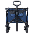 Utility Collapsible Folding Wagon Cart Heavy Duty dark blue-garden & outdoor-american