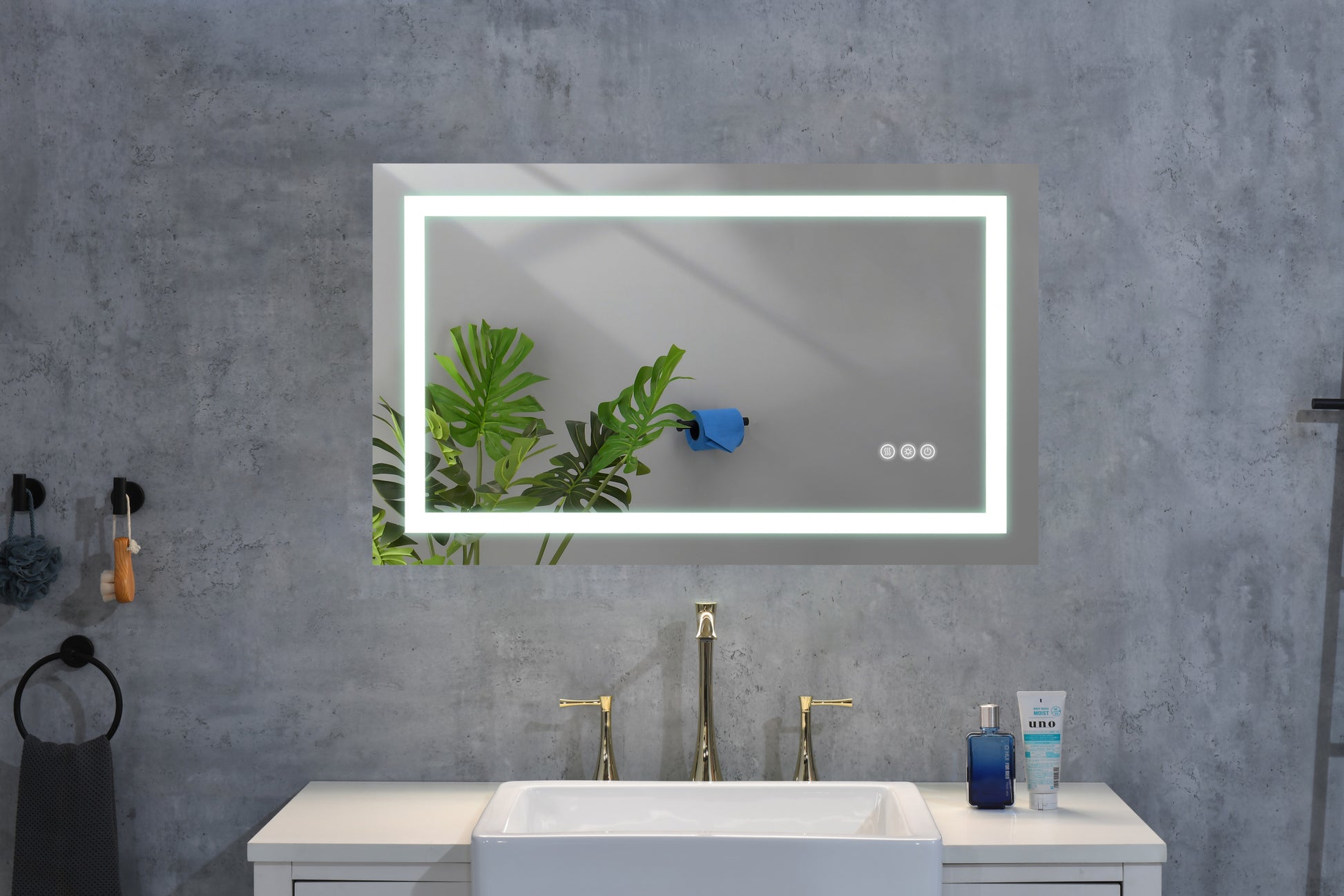 Led Bathroom Mirror 40 "x 32" with Front and