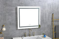 36x 36Inch LED Mirror Bathroom Vanity Mirrors with white-aluminium