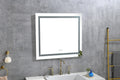 36x 36Inch LED Mirror Bathroom Vanity Mirrors with white-aluminum