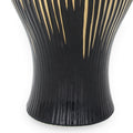 Black With Gold Design Ceramic Decorative Ginger Jar Vase Black Ceramic