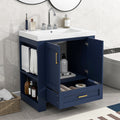 30'' Bathroom Vanity with Seperate Basin Sink, Modern 1-blue-2-3-24 to 31 in-soft close