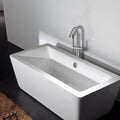 Freestanding Bathtub Faucet With Hand Shower Brushed Nickel Metal