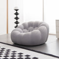 46.9'' Modern Bubble Floor Sofa,Single Chair For Living Room,Gray Gray Foam Fabric 1 Seat