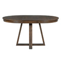 5 Piece Retro Functional Dining Set, Round Table With A 16