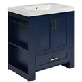 30'' Bathroom Vanity with Seperate Basin Sink, Modern 1-blue-2-3-24 to 31 in-soft close