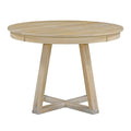 5 Piece Retro Functional Dining Set, Round Table With A 16