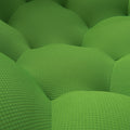 74.8'' Modern Bubble Floor Couch For Living Room,Green Green Foam Fabric 2 Seat