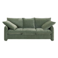 Not Available On Mid Century Sofa 3 Seater Cozy Couch For Living Room Apartment Lounge Bedroom, Green Green Polyester