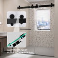 Frameless Double Sliding Shower, 57