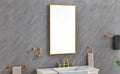 42 X 24Inch Led Mirror Bathroom Vanity Mirror With Back Light, Wall Mount Anti Fog Memory Large Adjustable Vanity Mirror Gold Aluminium