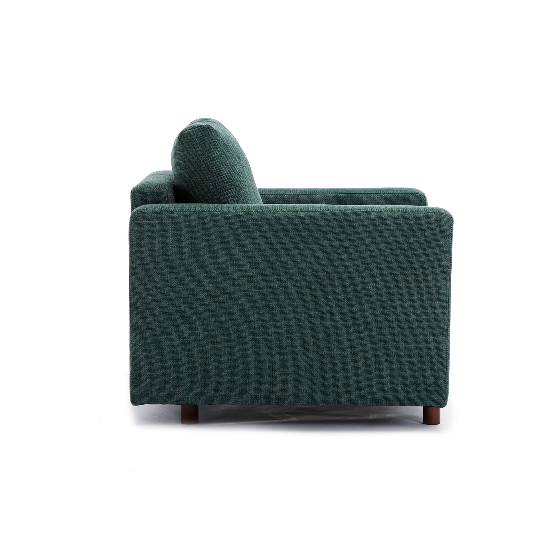 2 Seat Module Sectional Sofa Couch With 2 Ottoman For Living Room,Seat Cushion And Back Cushion Non Removable And Non Washable,Green Green Wood Primary Living Space Soft Modern Rubberwood Foam Linen 2 Seat