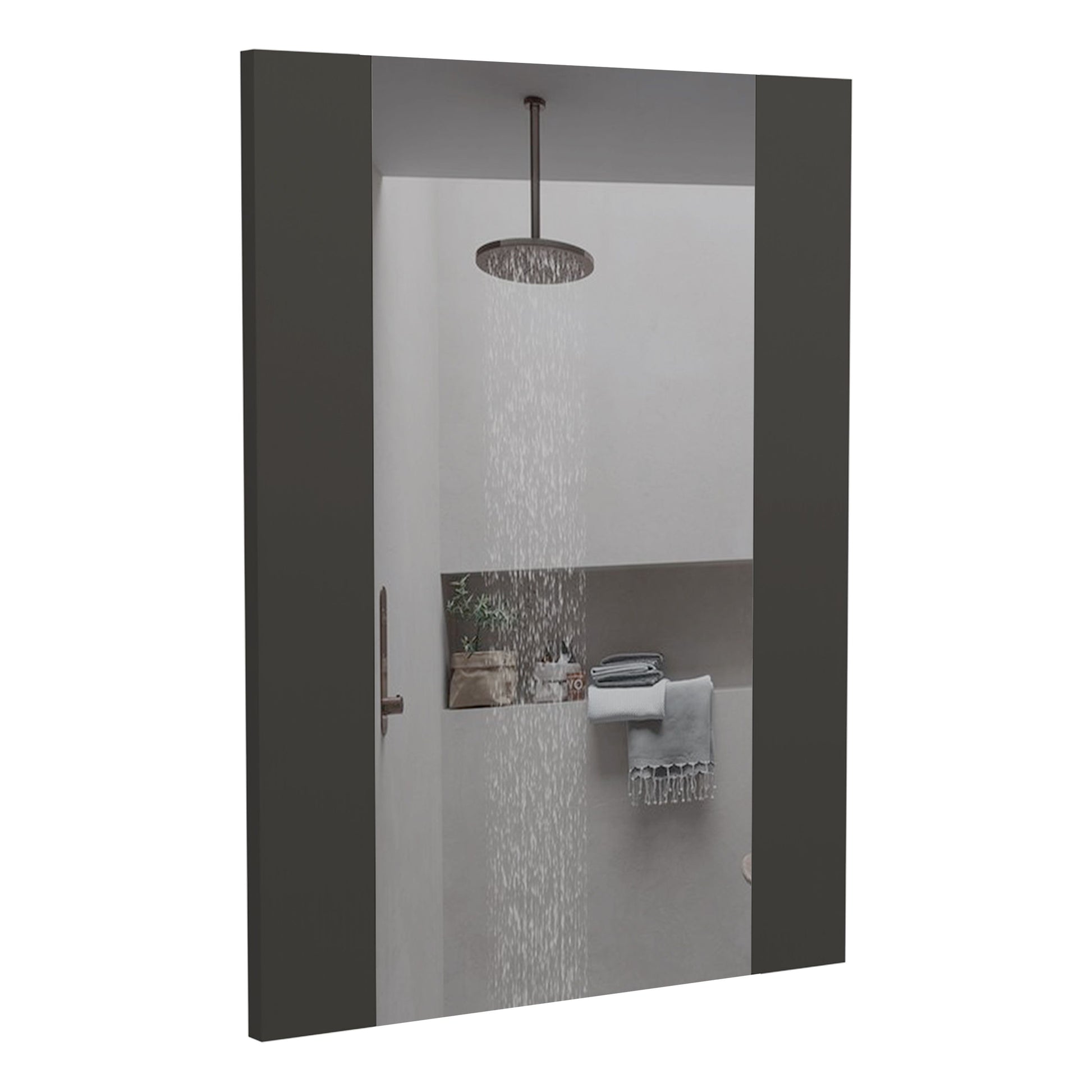 Barrington Rectangle Mirror Black Wengue Black Particle Board