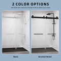 Frameless Double Sliding Shower, 57