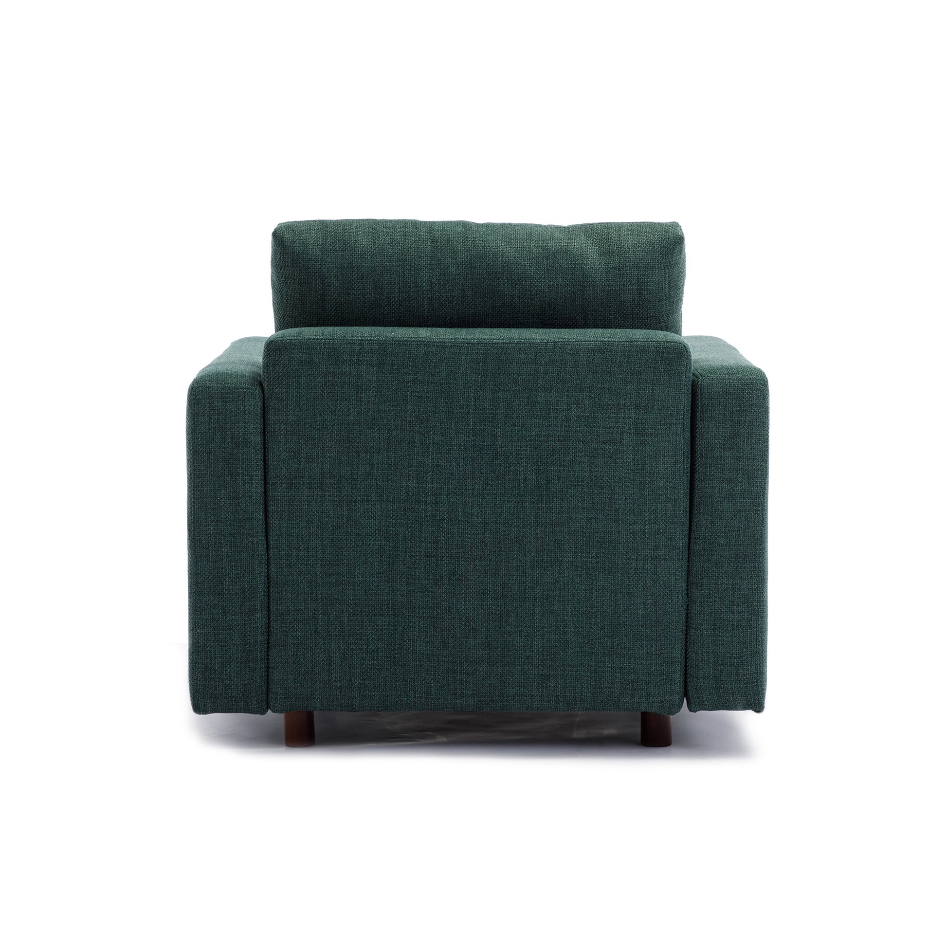 4 Seat Module Sectional Sofa Couch With 2 Ottoman For Living Room,Seat Cushion And Back Cushion Non Removable And Non Washable,Green Green Wood Primary Living Space Soft Modern Rubberwood Foam Linen 4 Seat