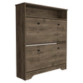 Brandford Shoe Rack, Superior Top, Two Shelves Brown Bedroom Modern Mdf Engineered Wood