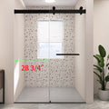 Frameless Double Sliding Shower, 57