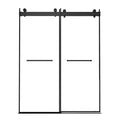 Frameless Double Sliding Shower, 57