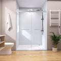 Frameless Double Sliding Shower, 57