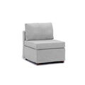 3 Seat Module Sectional Sofa Couch With 2 Ottoman,Seat Cushion And Back Cushion Removable And Washable,Light Grey Light Grey Wood Primary Living Space Soft Modern Rubberwood Foam Linen 3 Seat