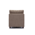 Middle Module Fabric Linen For Modular Sofa Sectional Sofa Couch Accent Armless Chair, Cushion Covers Non Removable And Non Washable,Grey Grey Wood Primary Living Space Soft Cushion Back Modern Rubberwood Armless Foam Linen 1 Seat