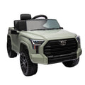 Officially Licensed Toyota Tundra Pickup,Electric Pickup Car Ride On For Kid, 12V Electric Ride On Toy,2.4G W Parents Remote Control,Electric Car For Kids,Three Speed Adjustable,Power Display Olive Plastic