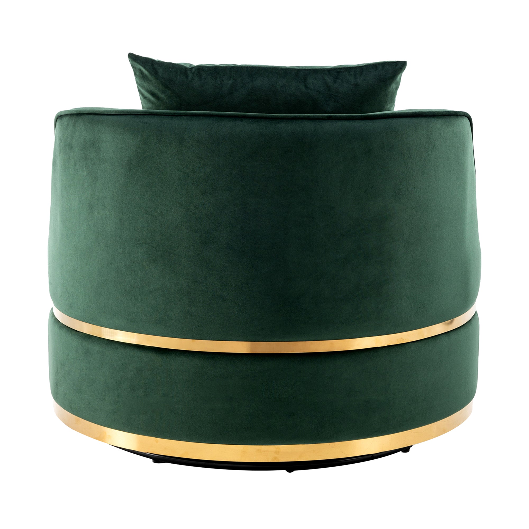 360 Degree Swivel Accent Chair Velvet Modern green-foam-velvet