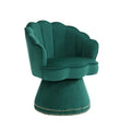 Coolmore Swivel Barrel Chair, Comfy Round Accent Sofa Chair For Living Room, 360 Degree Swivel Barrel Club Chair, Leisure Arm Chair For Nursery, Hotel, Bedroom, Office, Lounge Emerald Velvet