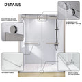 Frameless Double Sliding Shower, 57