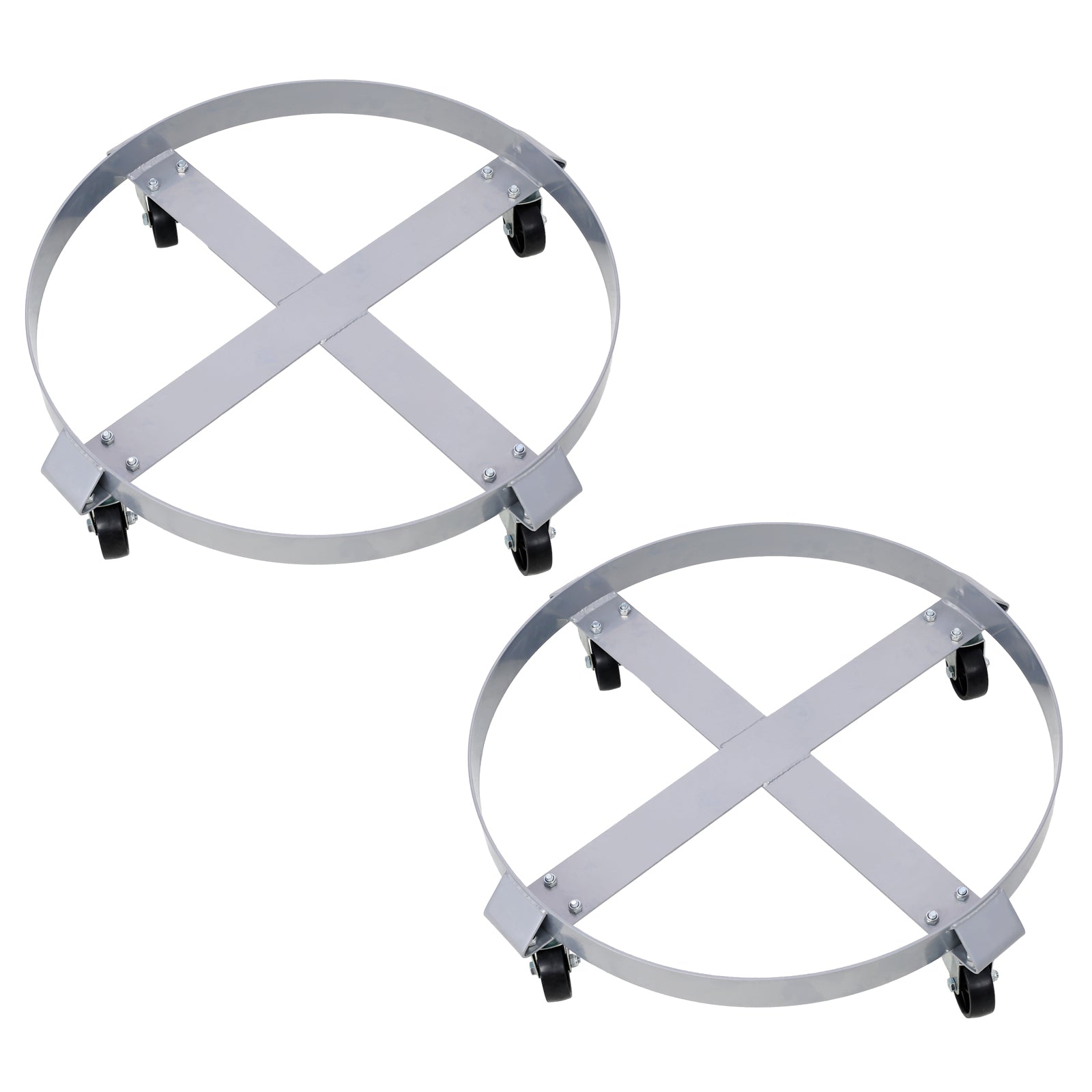 2Pcs Drum Dolly for 55 Gallon Drums,Barrel Dolly with
