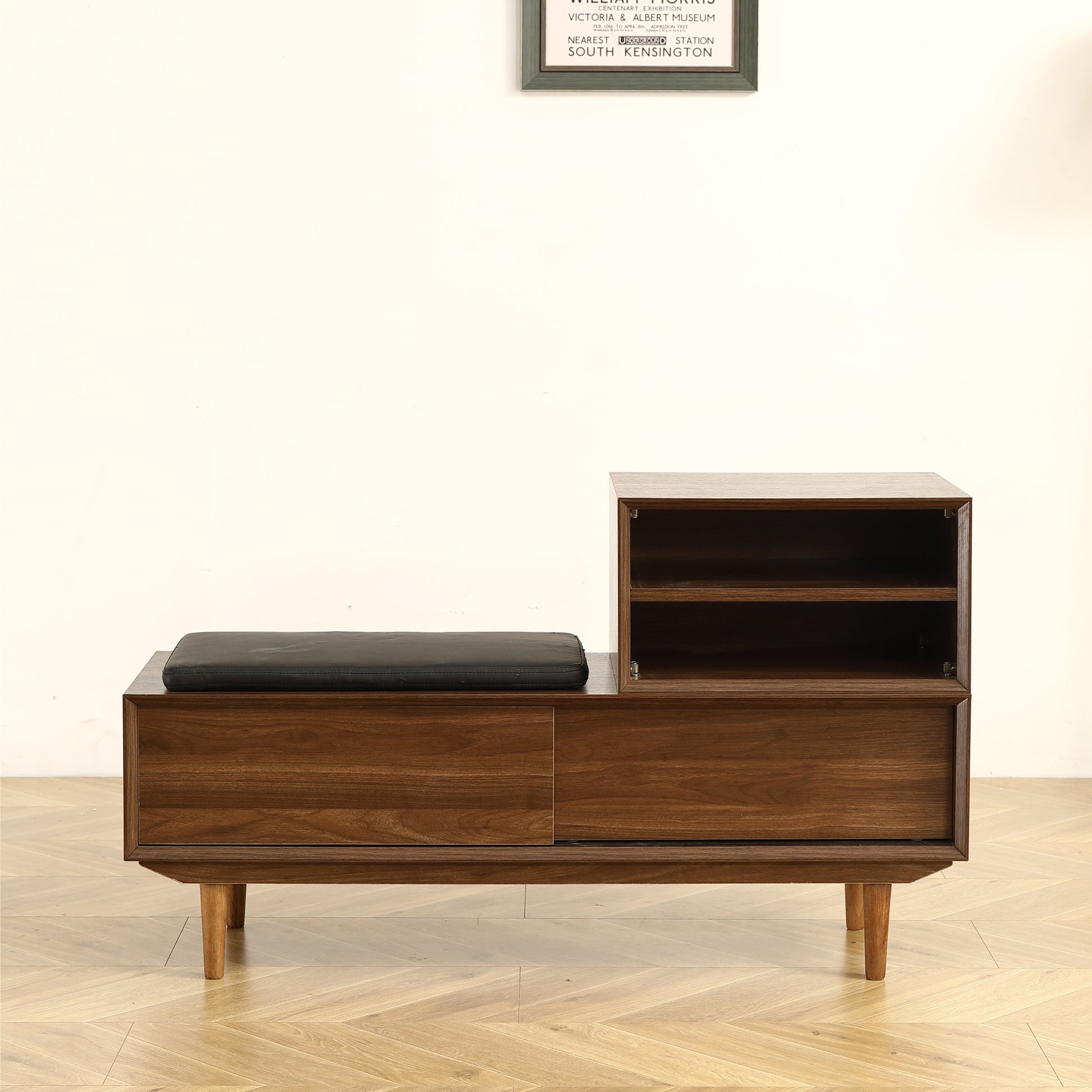 Modern Shoe Changing Cabinet With Cushion 47.24