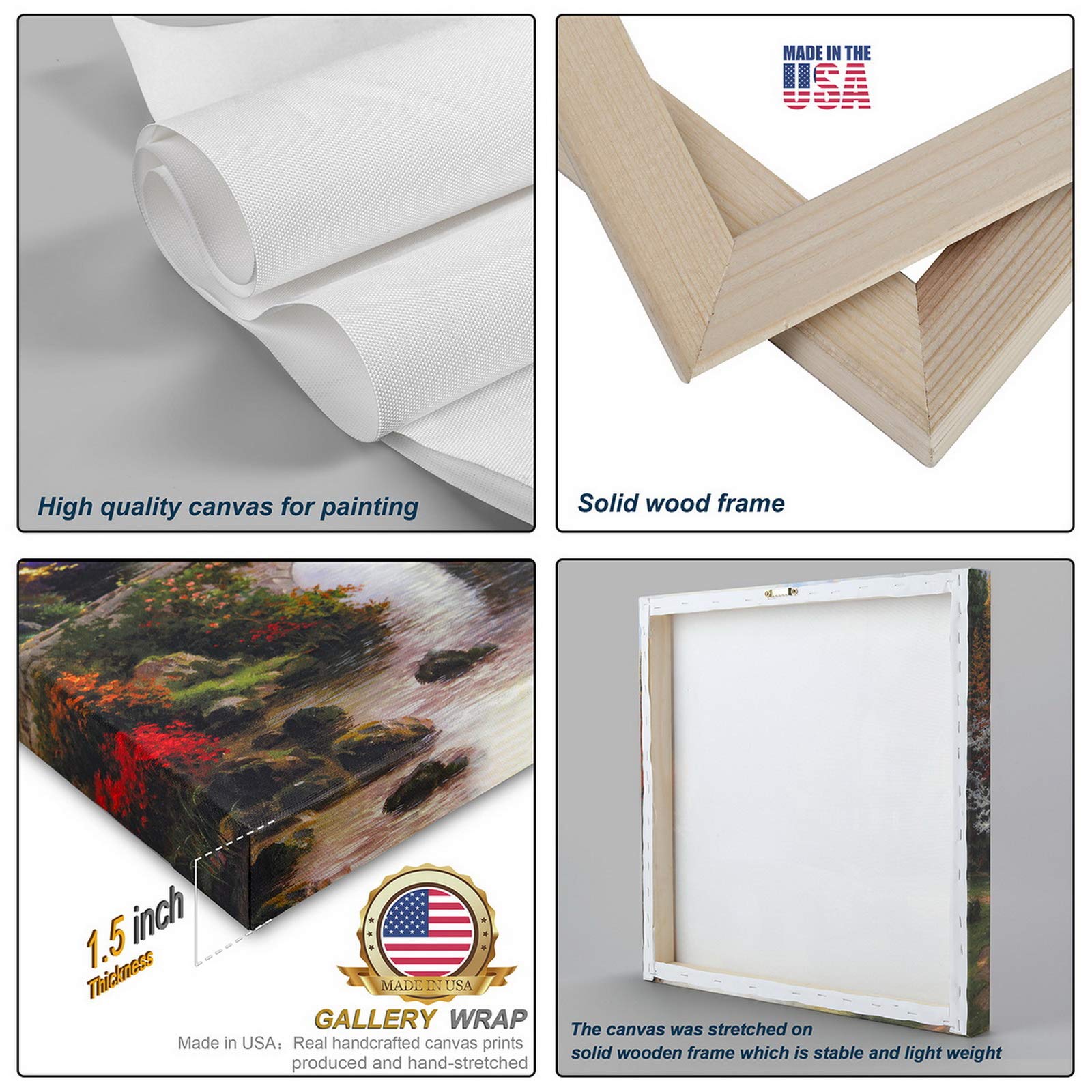 1Pcs Canvas Prints With Your Photo Custom Canvas Wall Art Personalized Canvas Pictures, Customized To Any Style, Us Factorygifts For Family, Wedding, Friends, Home Decoration Wrapped Canvas Colorful Medium 25In 32In Painting Prints And Posters Art Deco