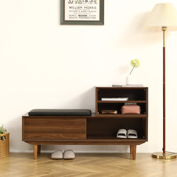 Modern Shoe Changing Cabinet With Cushion 47.24