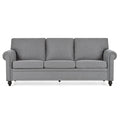 3 Seater Sofa. Grey Foam Fabric