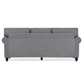 3 Seater Sofa. Grey Foam Fabric
