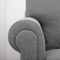 3 Seater Sofa. Grey Foam Fabric