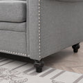 3 Seater Sofa. Grey Foam Fabric