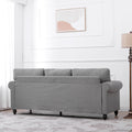 3 Seater Sofa. Grey Foam Fabric