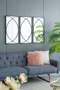 32 Rectangular Wall Mirrors with Black Frame, Home black-iron