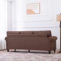 3 Seater Sofa. Brown Foam Fabric